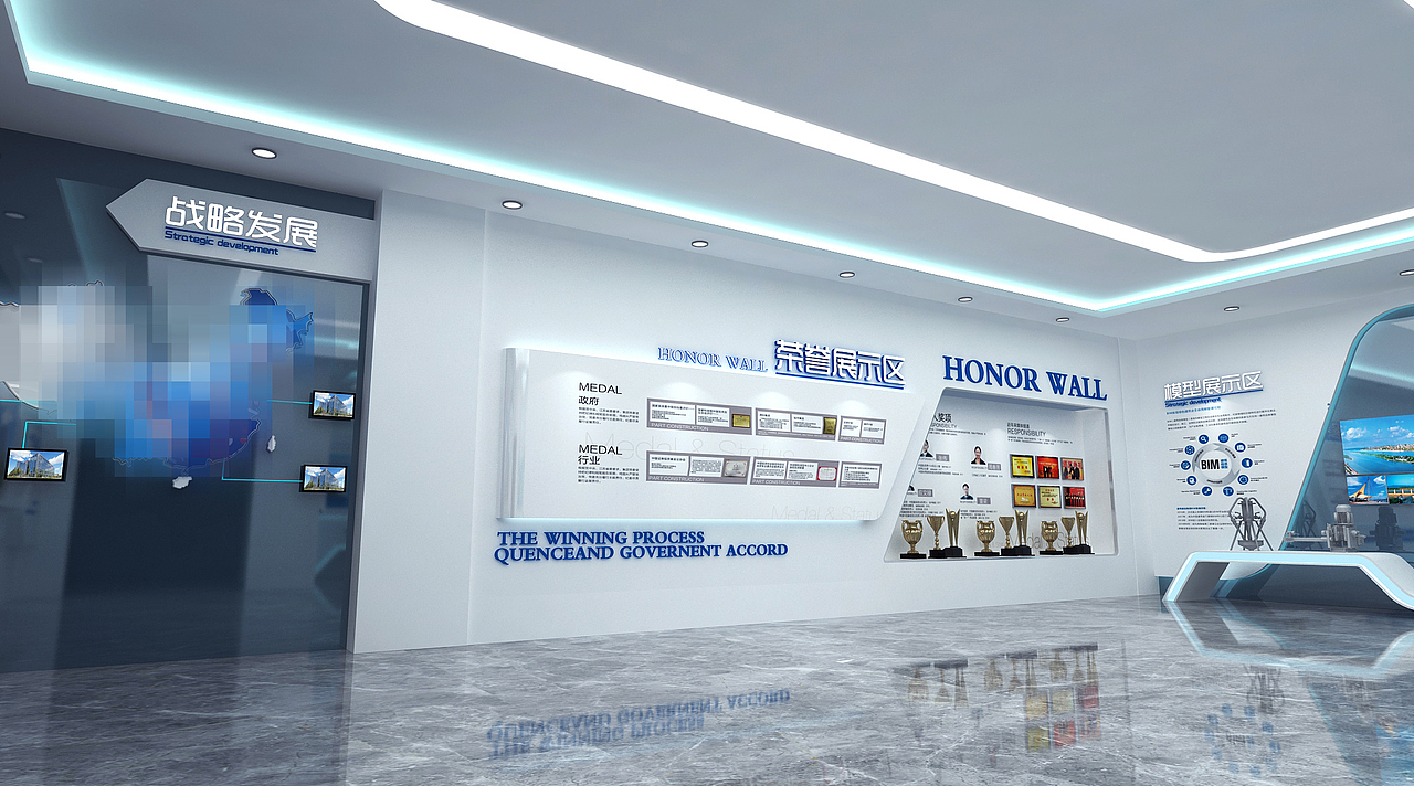 企业展厅（图ZMjg0NDI1MDgw） - 其他空间 - 站酷设计师毛九九0716原创素材 - 站酷ZCOOL