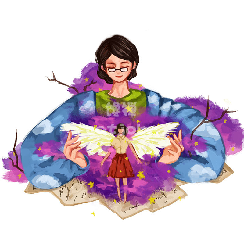 教师节系列（图ZMTI0MzUzMTI0） - 商业插画 - 站酷设计师馋禅原创素材 - 站酷ZCOOL