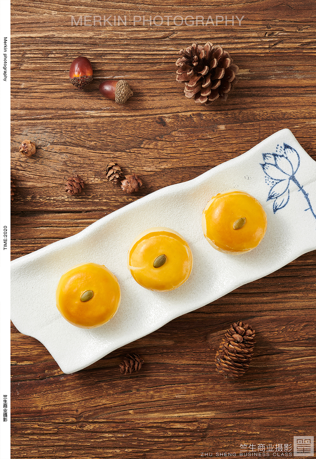 糕点面包拍摄/食品摄影/传统点心/枣心糕蛋黄酥桃花卷