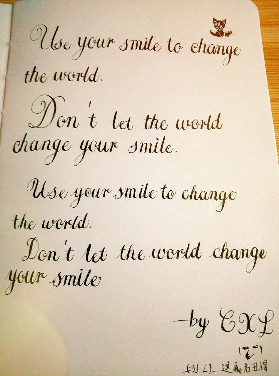 书写一片天地——英文花体字