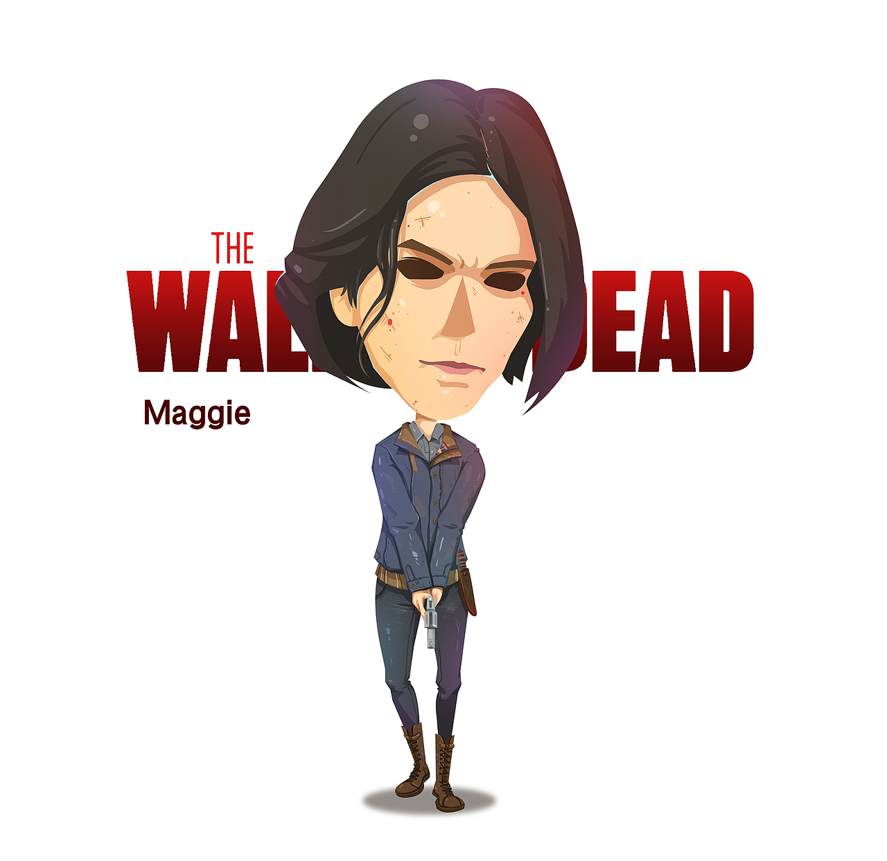 《行尸走肉》角色卡通形象THE WALKING DEAD