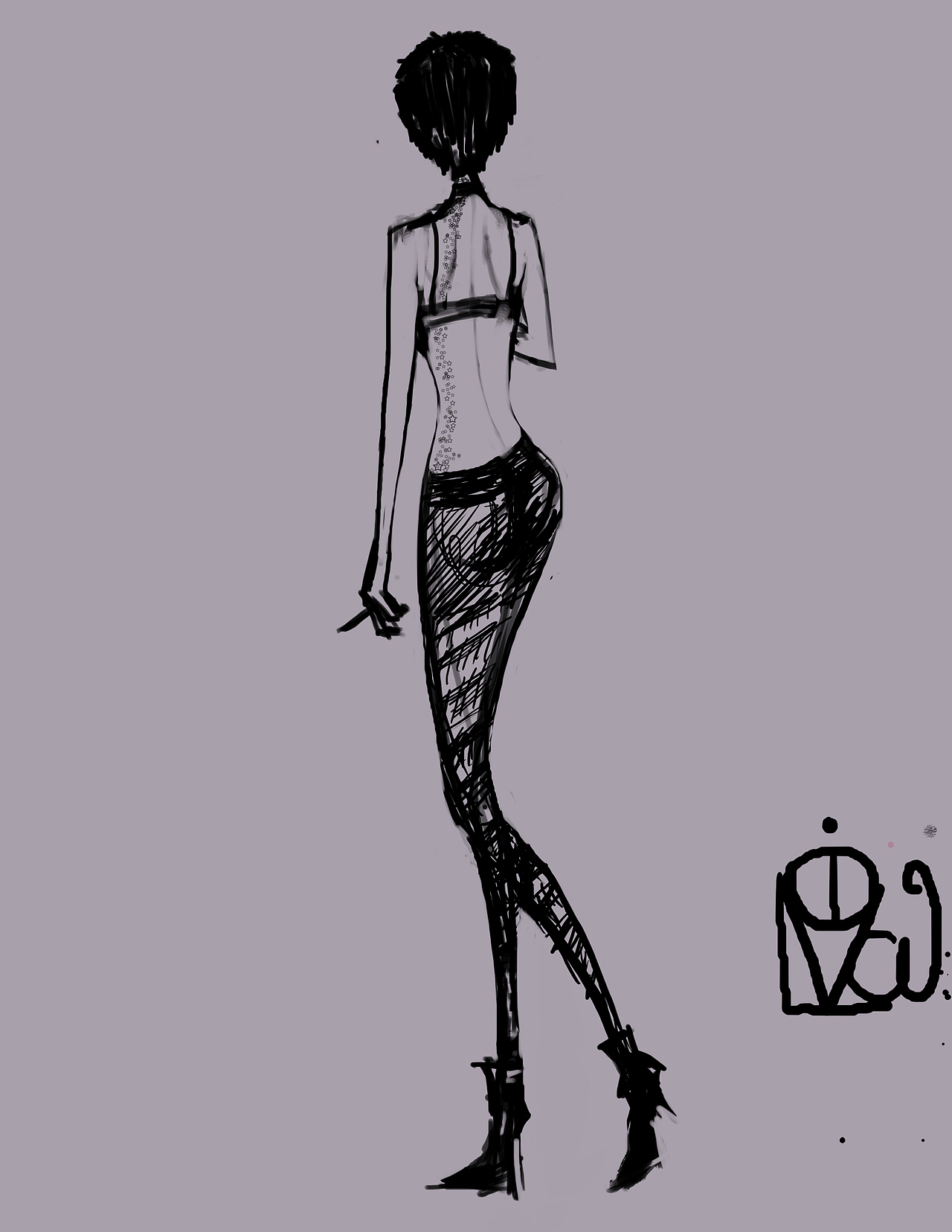 girl（图ZMTQ0OTk3ODQ=） - 新锐潮流插画 - 站酷设计师viola崔原创素材 - 站酷ZCOOL