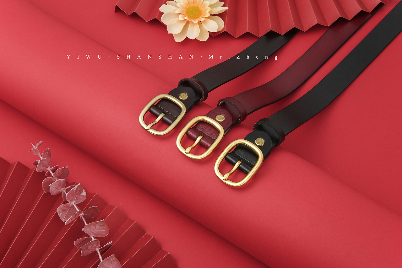 皮带 男、女款式 拍摄~