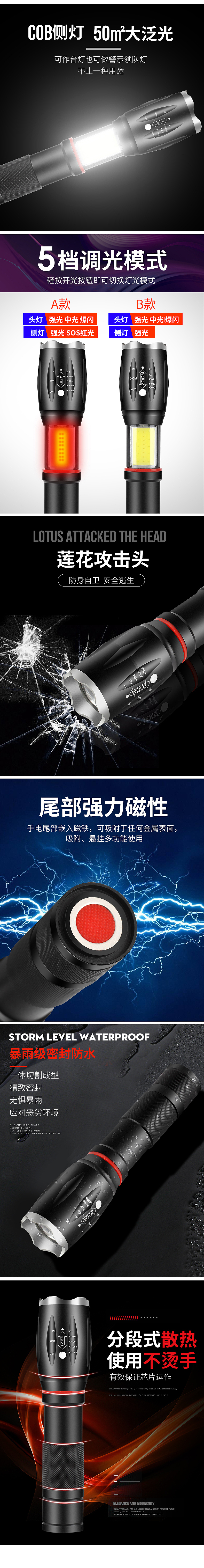 手电筒详情（图ZMjExODk3NTk2） - 电商 - 站酷设计师773898210原创素材 - 站酷ZCOOL