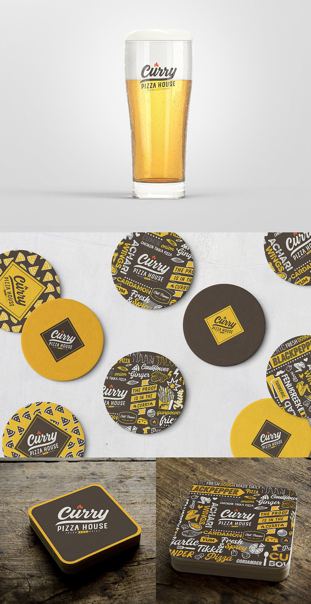 Curry Pizza House Indian Restaurant Branding