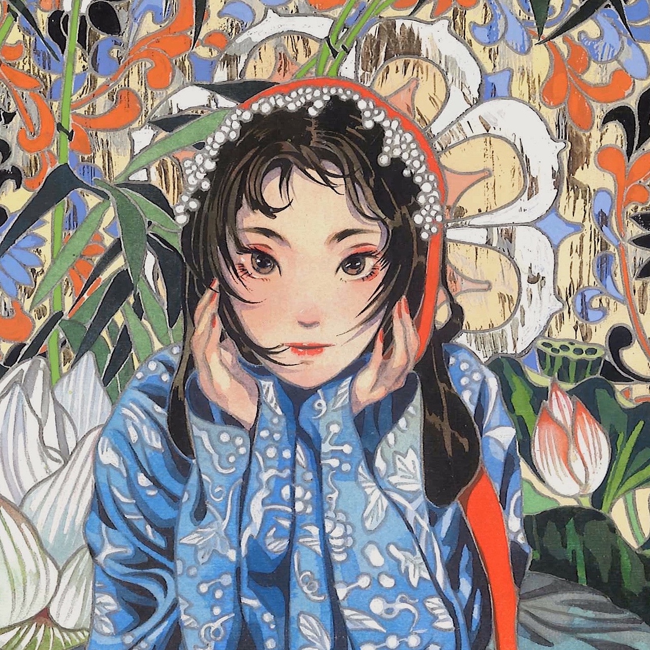 敦煌藻井6（图ZMjE5NjIxNDM2） - 商业插画 - 站酷设计师找不到地址的月白原创素材 - 站酷ZCOOL