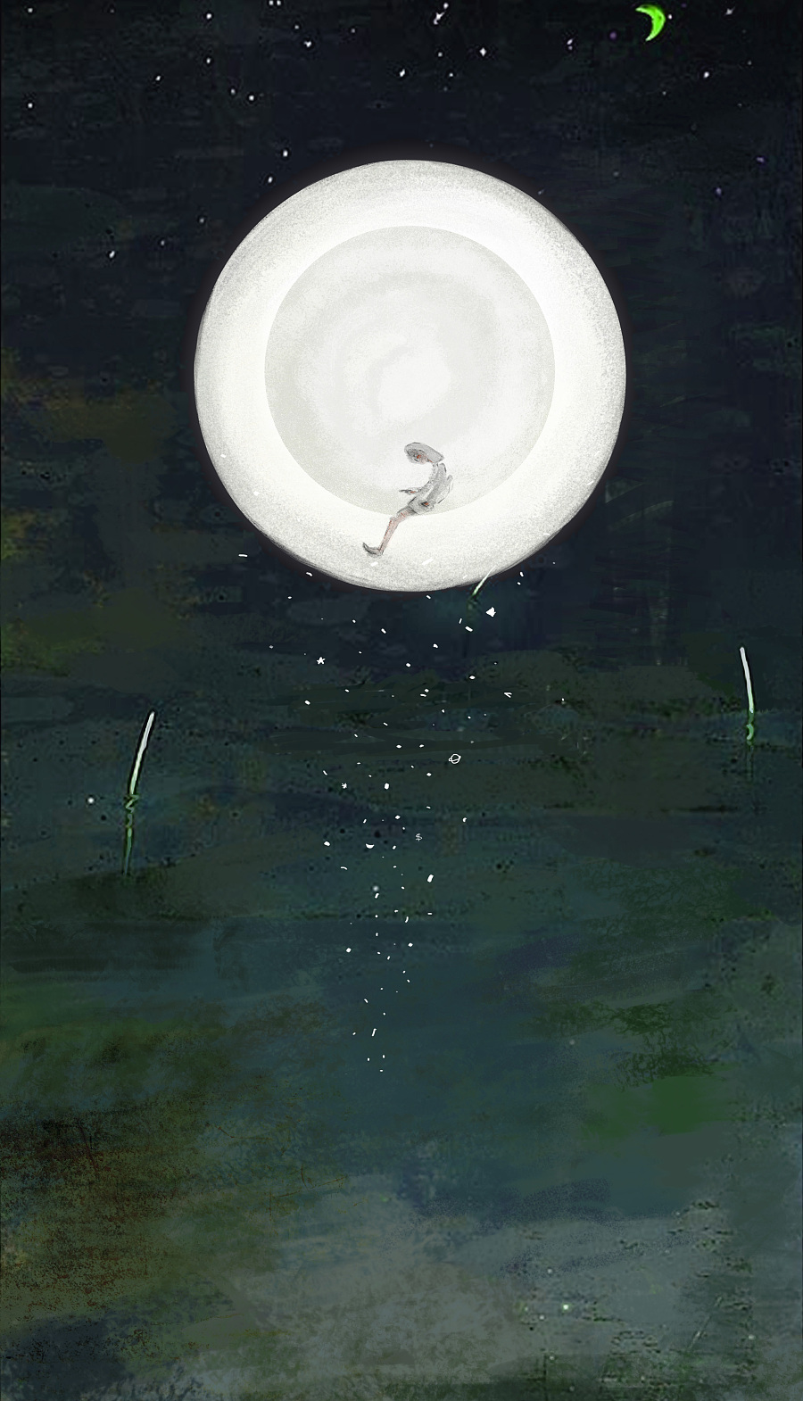 木骊的插画:夜梦