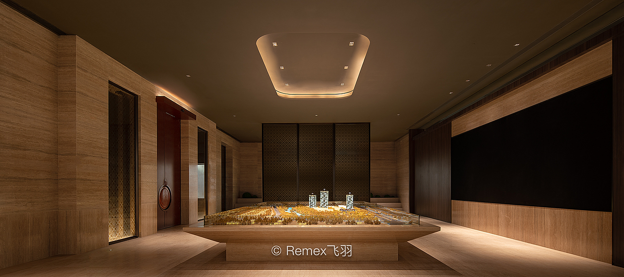 售楼中心里的半城山水|空间摄影飞羽