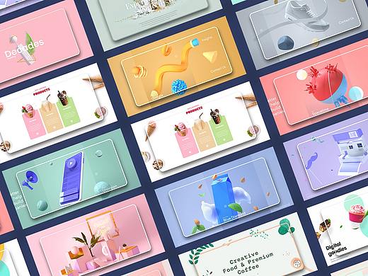 视觉配色版式习作精选#03