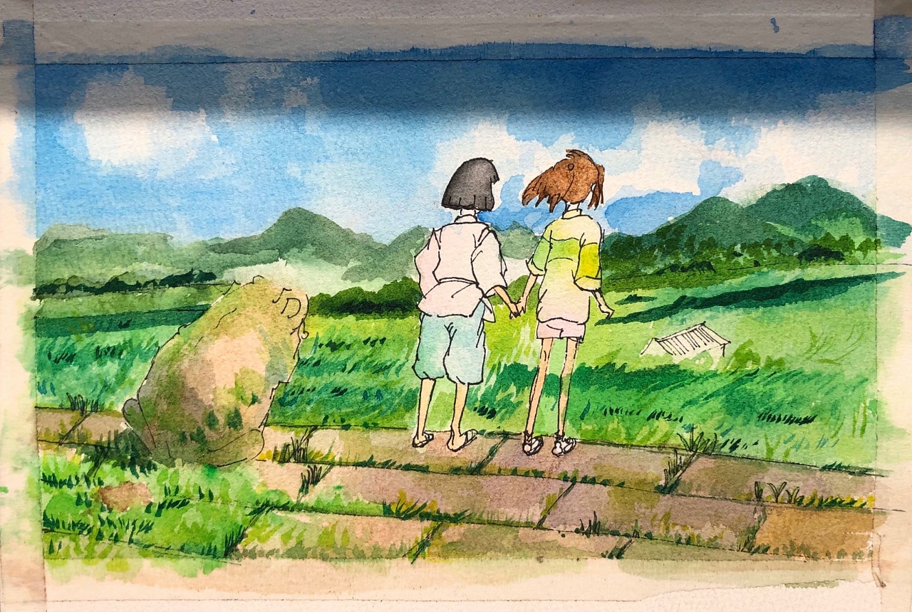 水彩|千与千寻