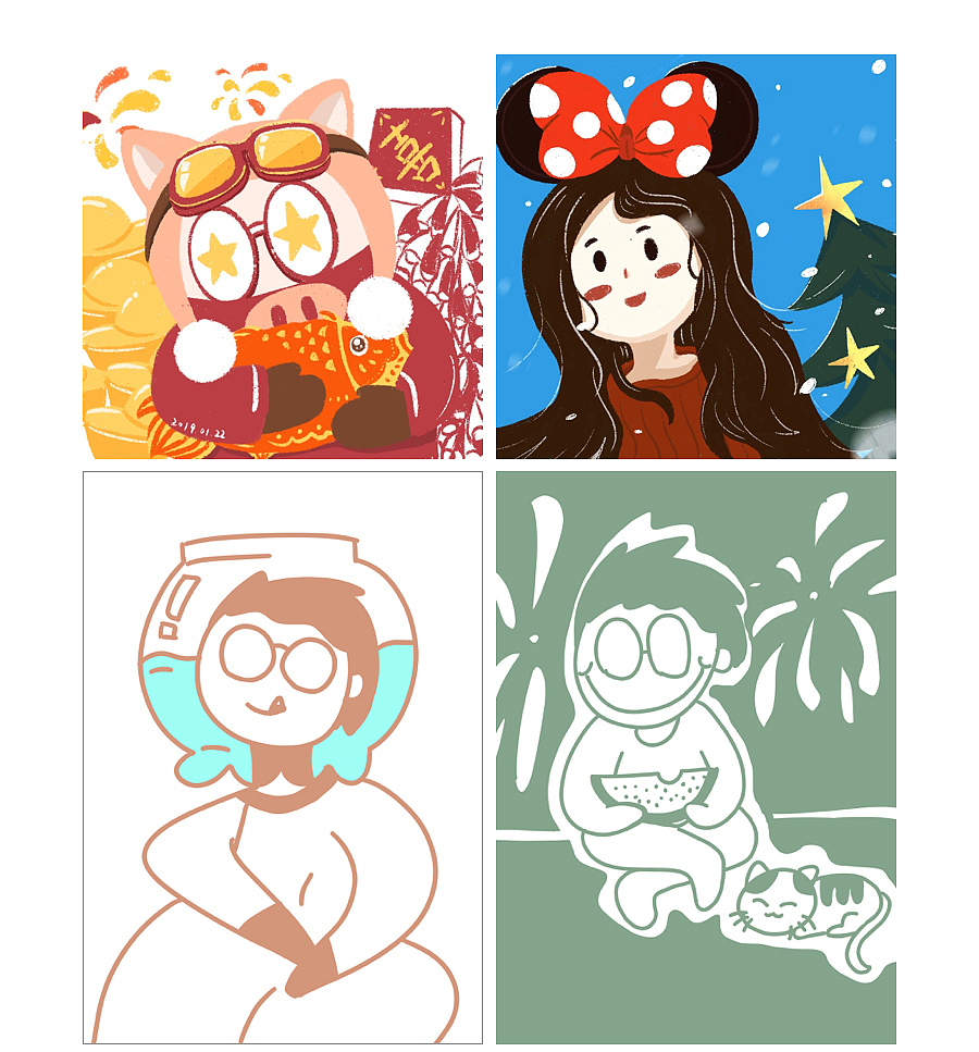 2018插画 | 一直在路上（图ZMTQ3Mjc1MDQ4） - 创作习作 - 站酷设计师阿拉丁神呱原创素材 - 站酷ZCOOL