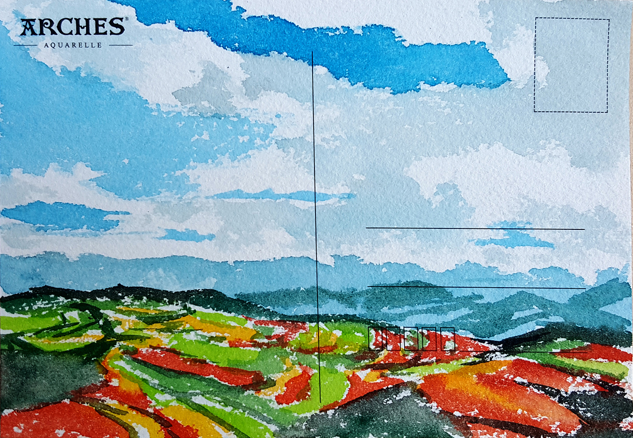 手绘水彩明信片|风物云南篇