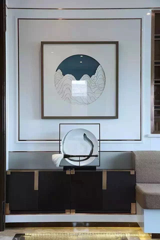 新中式实物画摆件就找集恒软装配饰