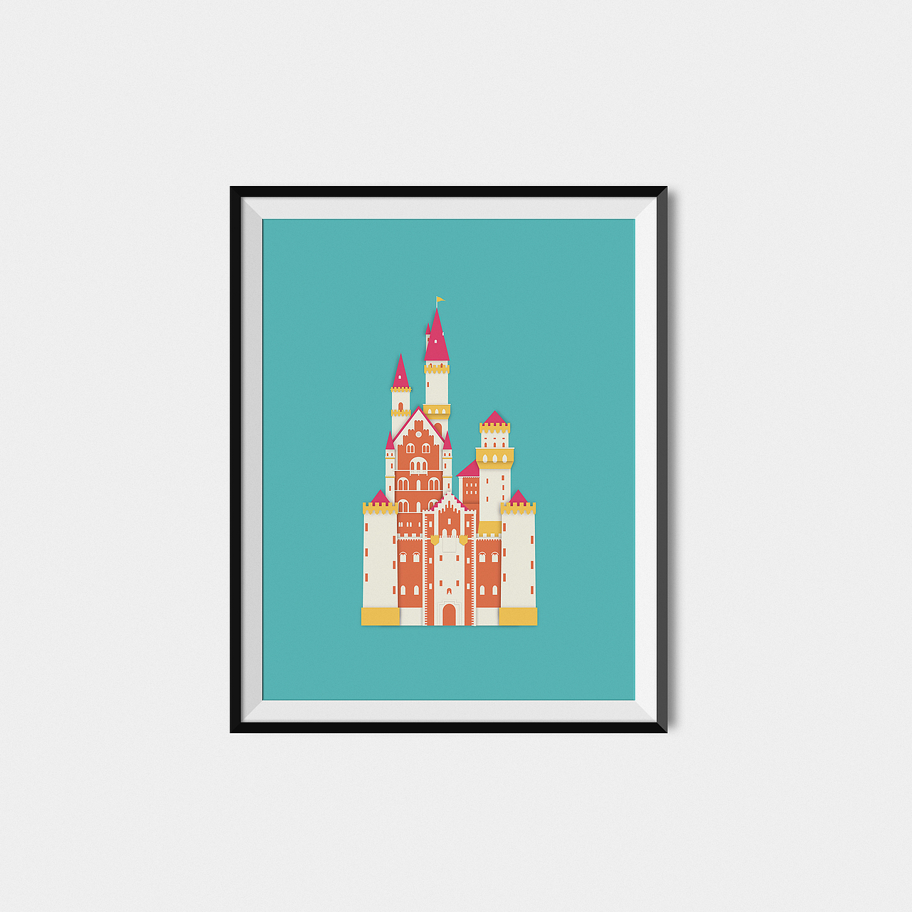 AI鼠绘:新天鹅堡