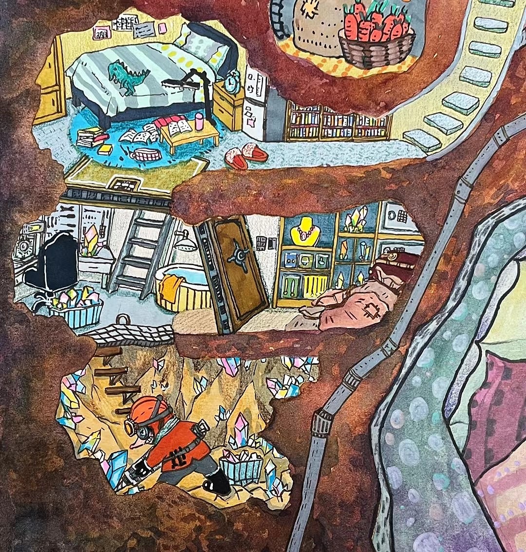 手绘插画|快乐的夏天