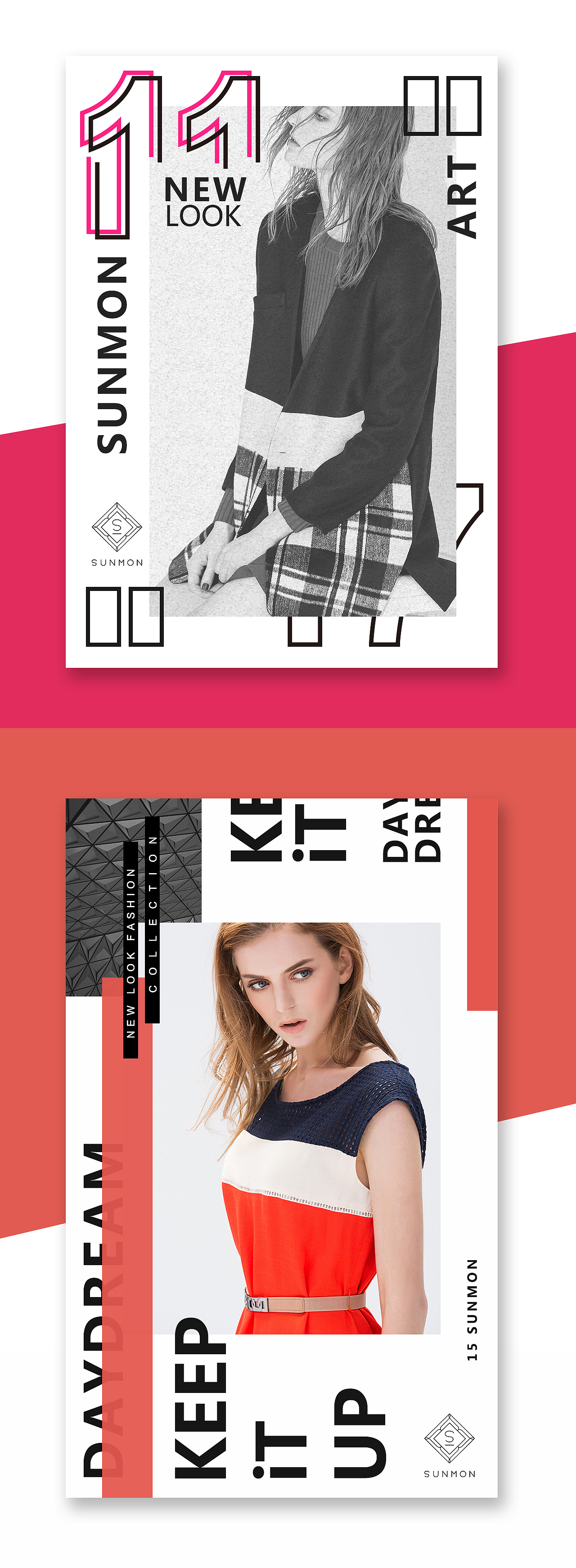 SUNMON女装品牌视觉海报（图ZMTMzODYxMzAw） - 电商 - 站酷设计师BosCOCH1u原创素材 - 站酷ZCOOL