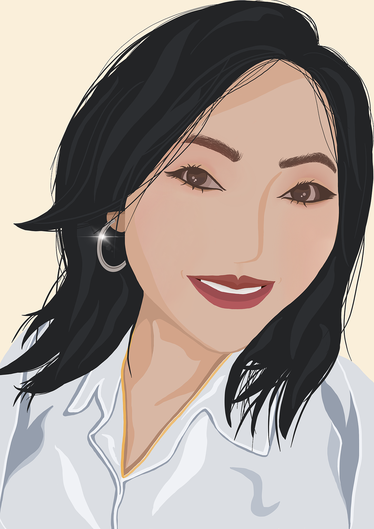 procreate|人物扁平插画