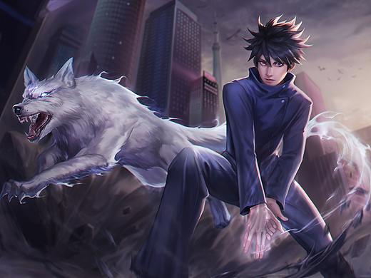 咒术回战 伏黑惠（个人主页-ZNTE3MDk4ODA=） - 其他动漫 - 站酷设计师TigerArt原创素材 - 站酷ZCOOL