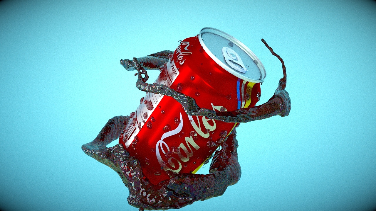 可口可乐液体流动动画