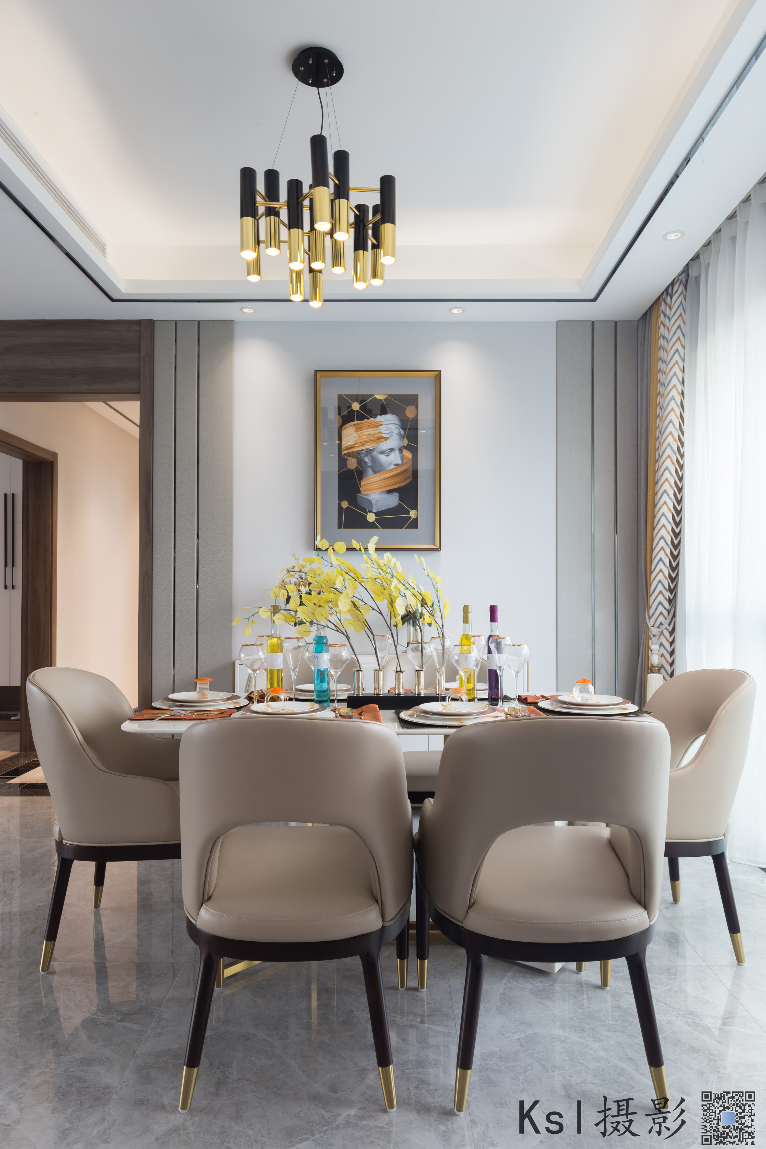 河源东江御景样板房实景-广州浩弘装饰作品