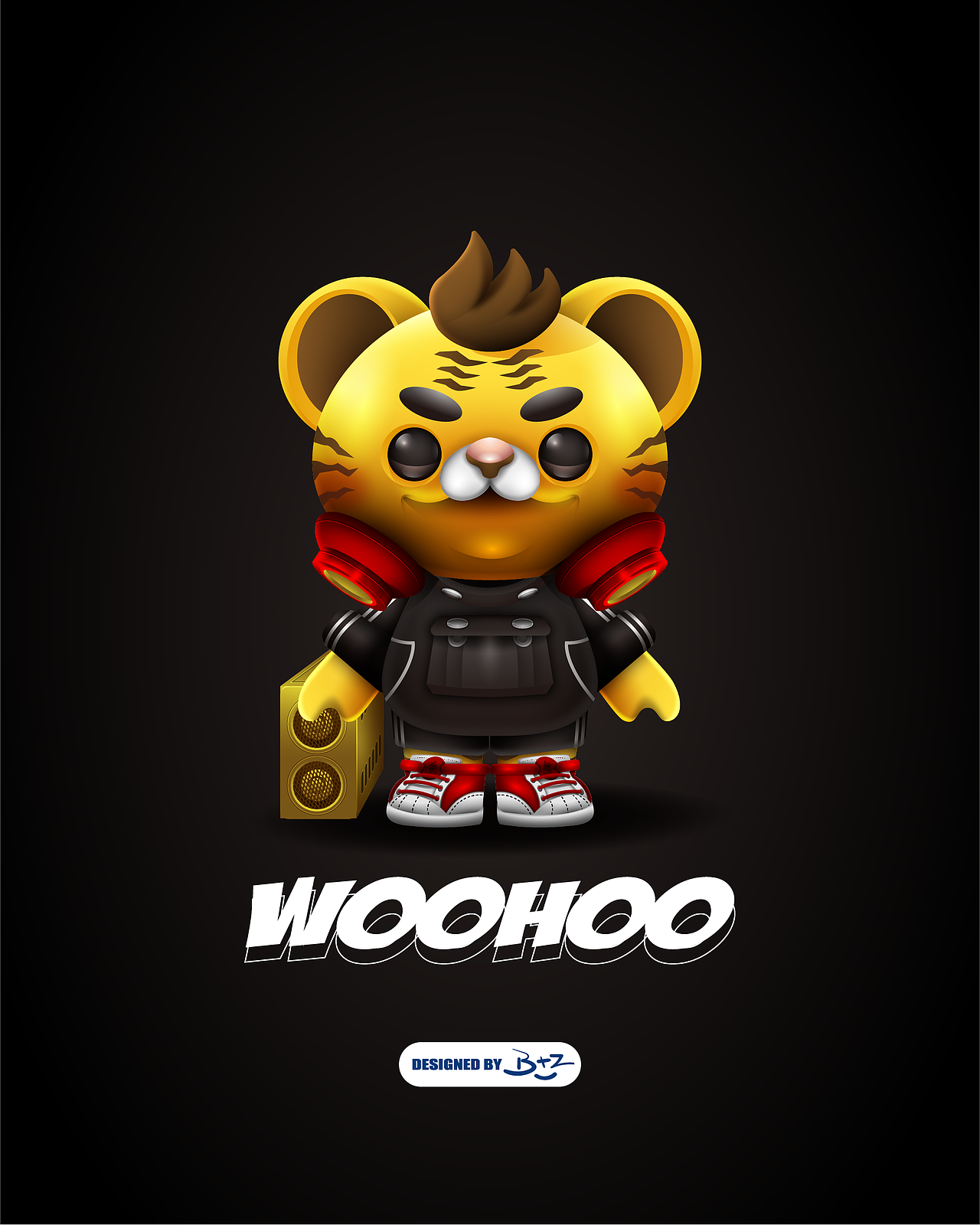WooHoo小老虎IP设计