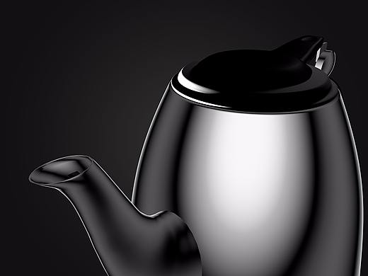 『三维建模』不锈钢水壶
