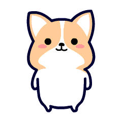 柯基咯叽微信动态表情-谢谢