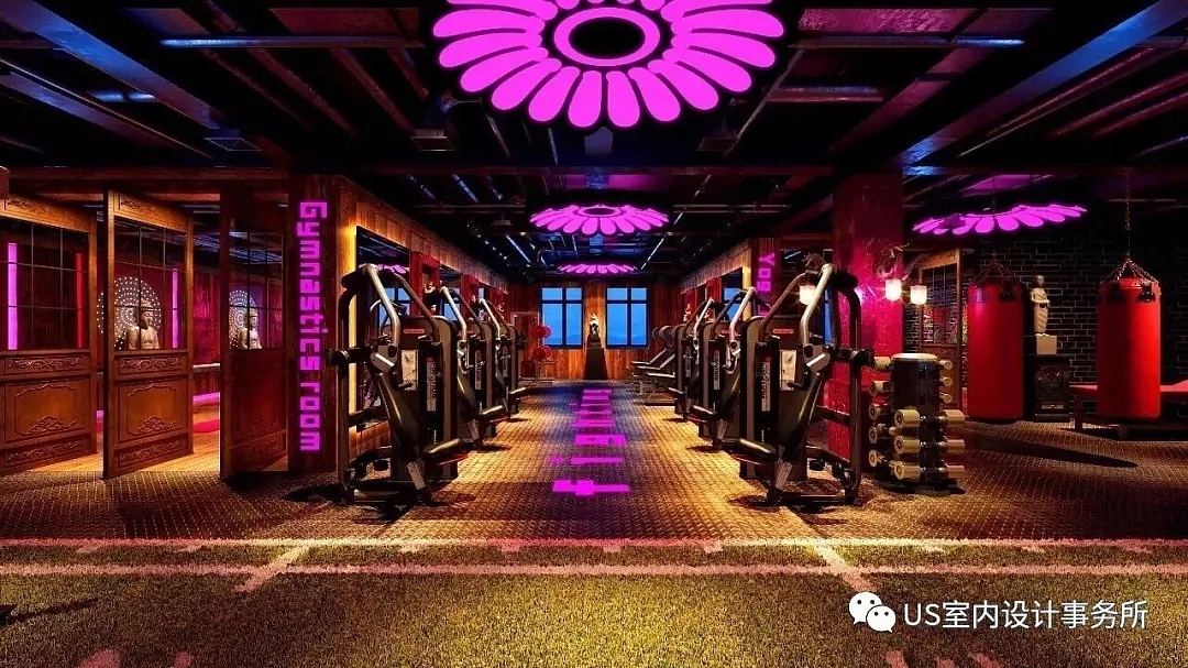 健身房设计 健身房案例 10种风格分享 2018（图ZMTQ1MTg0NTU2） - 家装设计 - 站酷设计师US健身空间设计原创素材 - 站酷ZCOOL