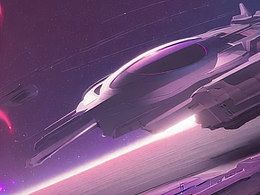 #AI创作实验室#建筑，消失点，飞船，雄伟，壮观