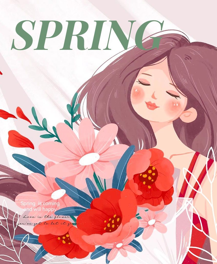 速涂鲜花少女    已商用