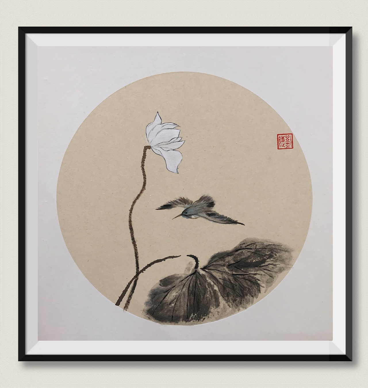 池塘白莲|纯艺术|绘画|joyliujie - 临摹作品 - 站酷 (zcool)