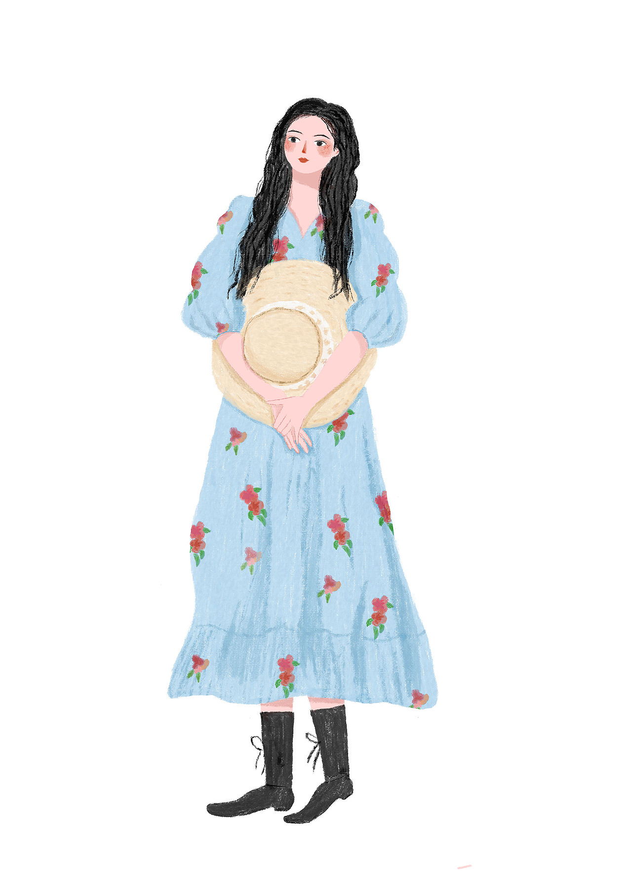 插画｜去有风的地方，许红豆（图ZMzMyMTk5NTEy） - 创作习作 - 站酷设计师Miss爬爬原创素材 - 站酷ZCOOL