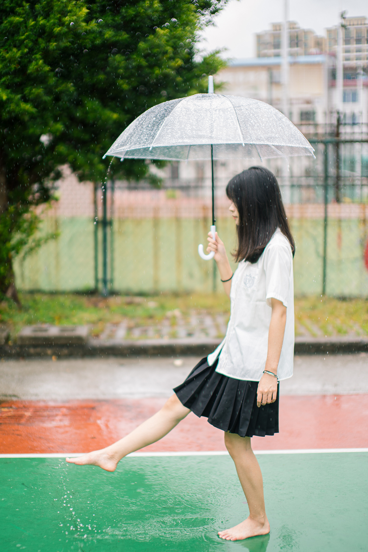雨天JK-下雨也要出来拍照鸭~
