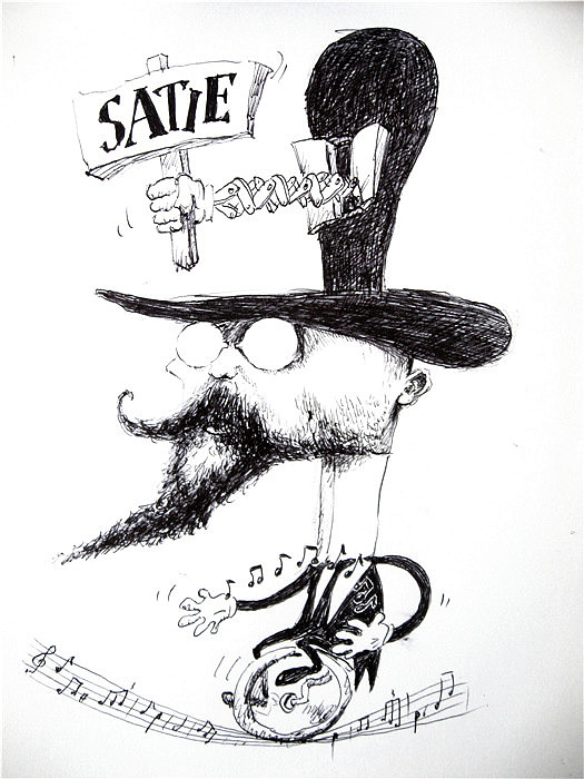 临名人漫画像(圆珠笔)2