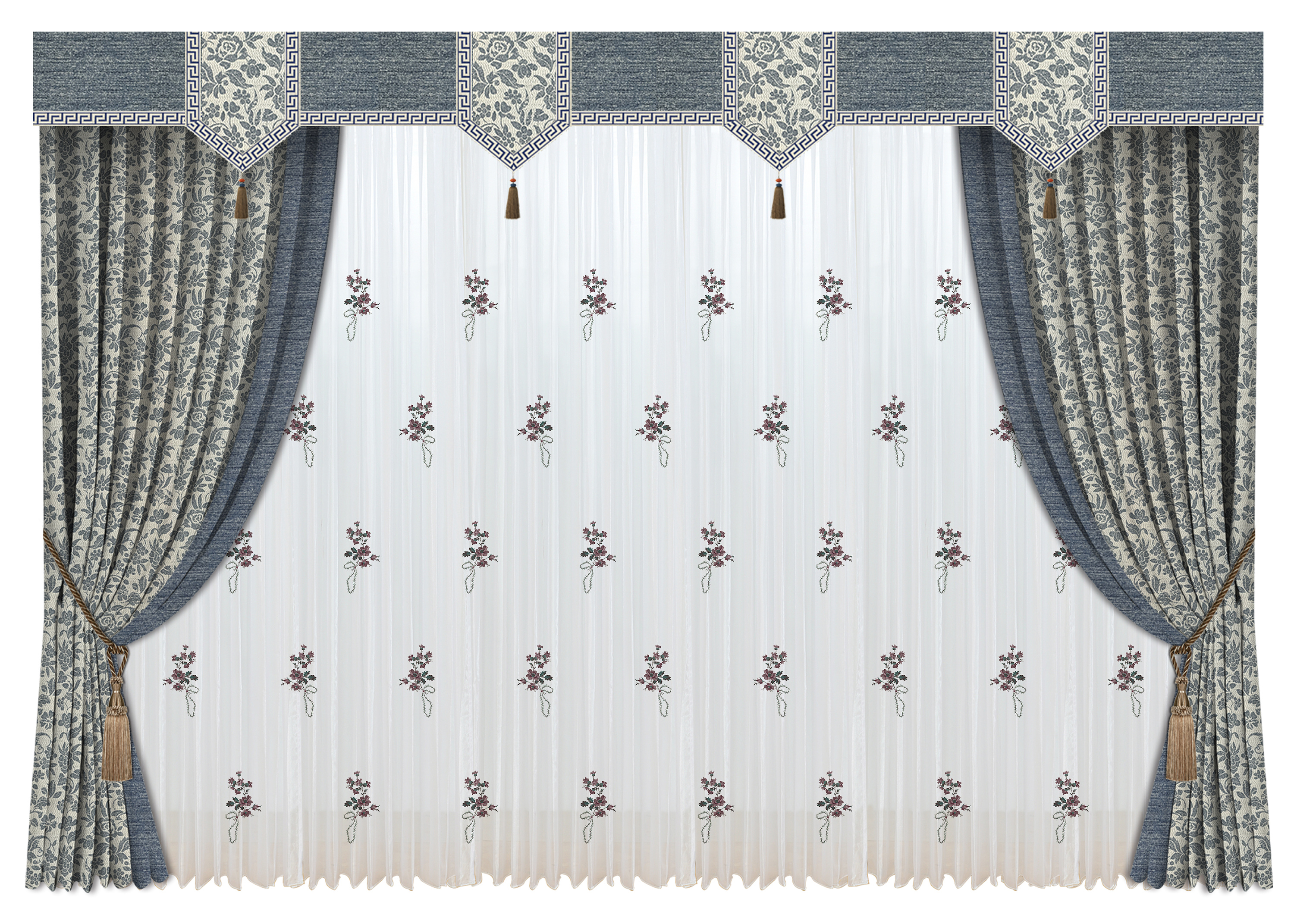 中式客厅软装搭配什么样的窗帘好看呢？丨誉巢别墅装饰