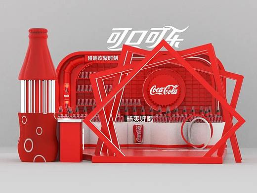 可口可乐地堆美陈