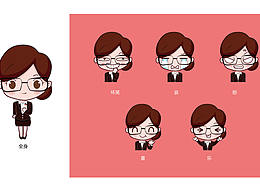 插畫(huà)人物和表情