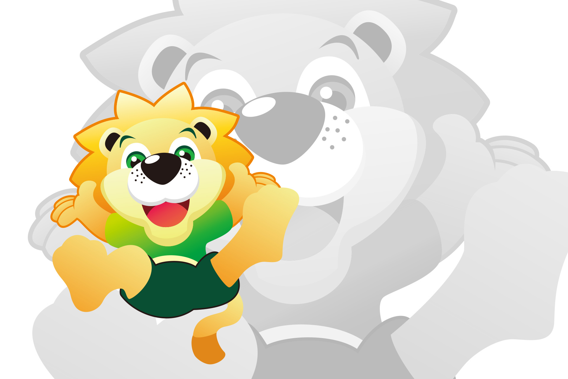 辛巴星钢琴标志和吉祥物小狮子