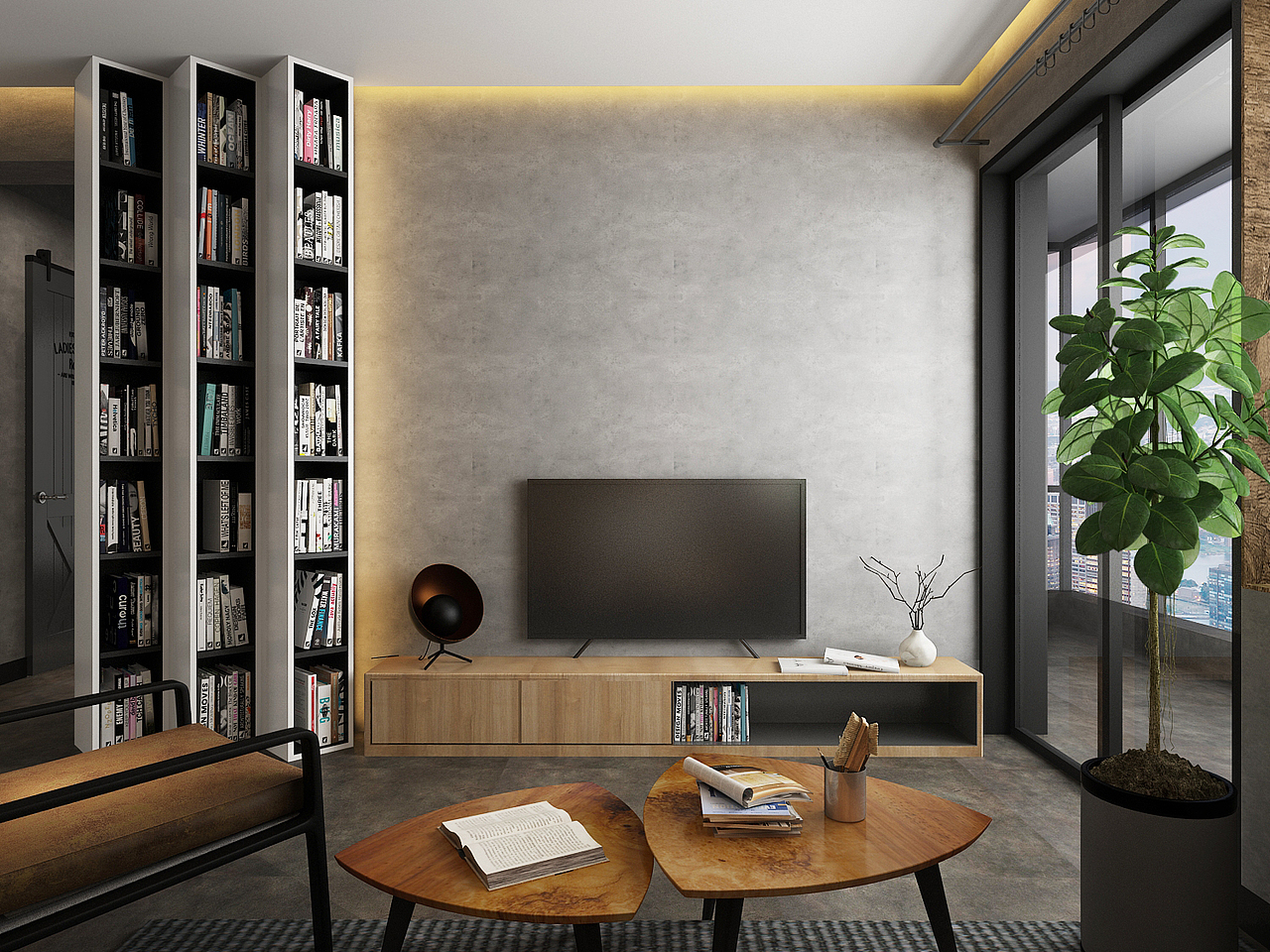 【照片级效果图写实案例】深圳南山区住宅效果图