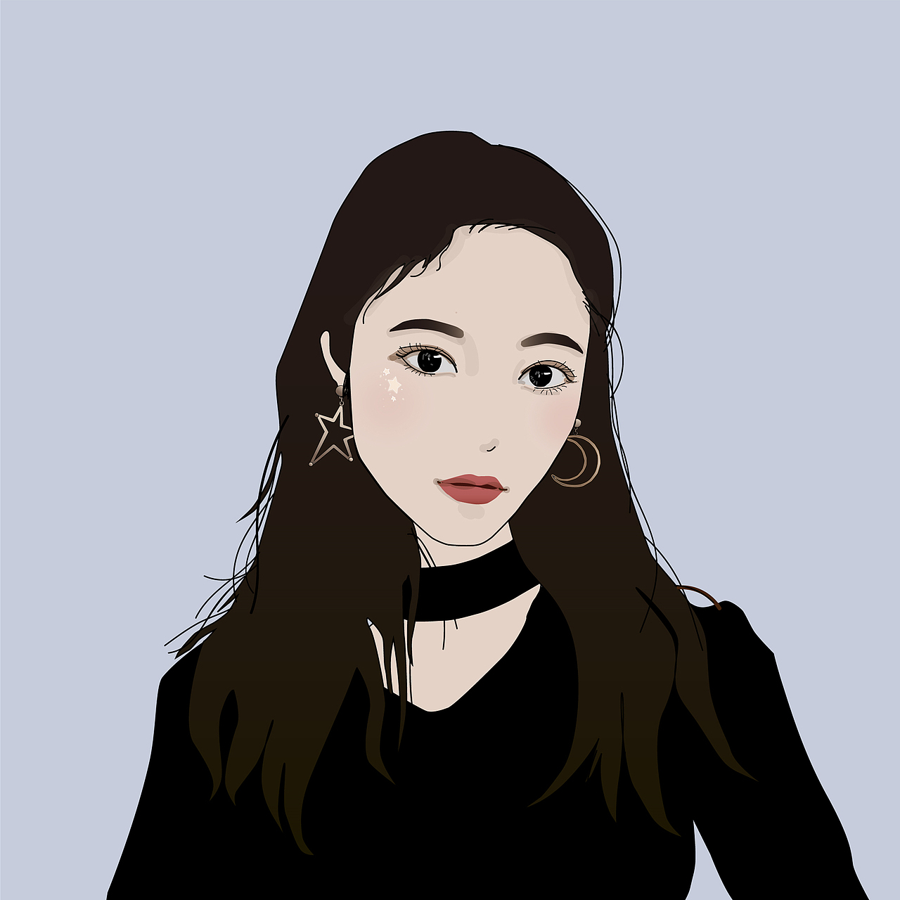 女生宿舍卡通头像设计