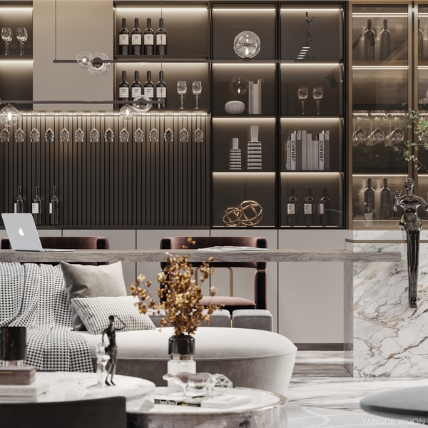 客厅（电视沙发背景墙、天花）