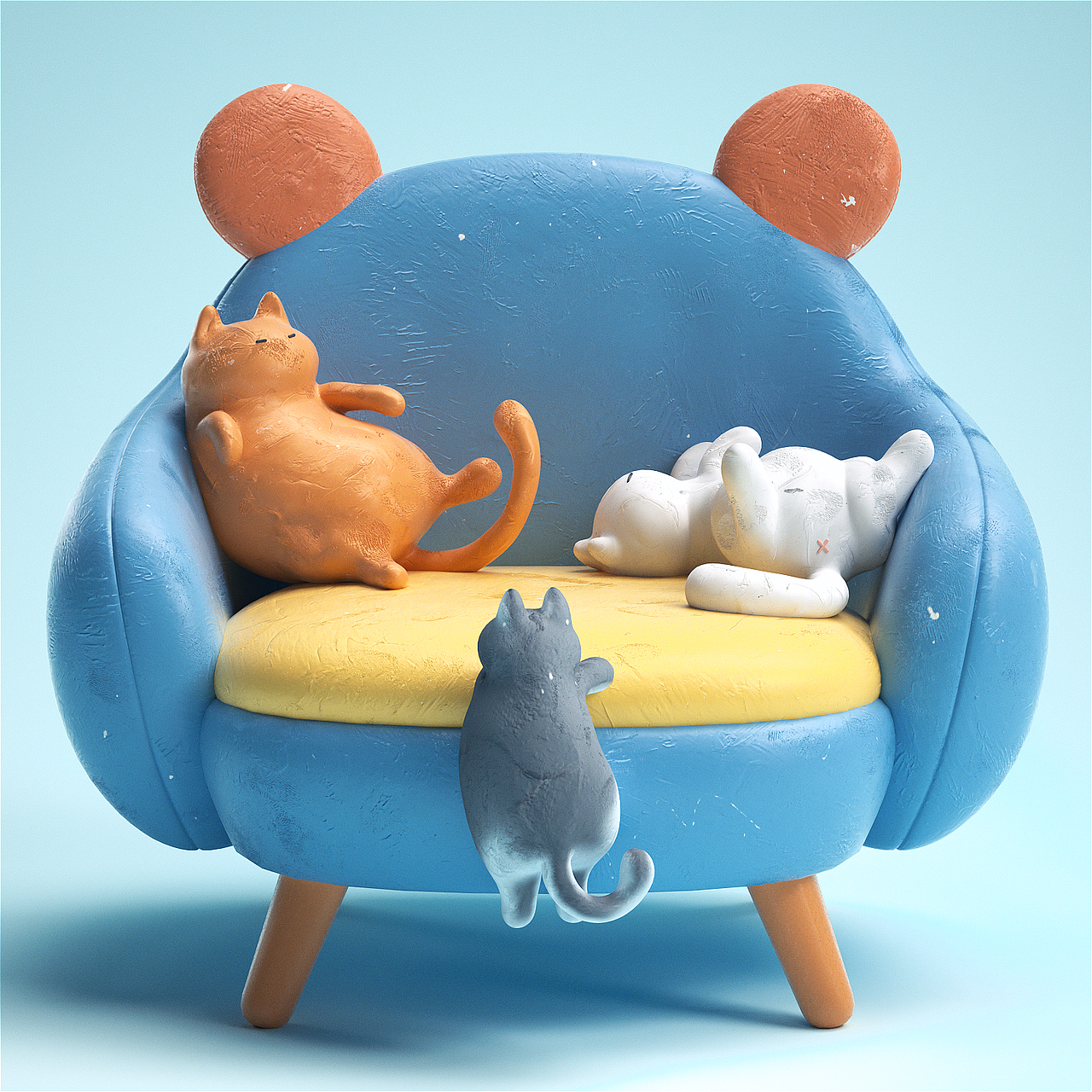 黏土【风格渲染】