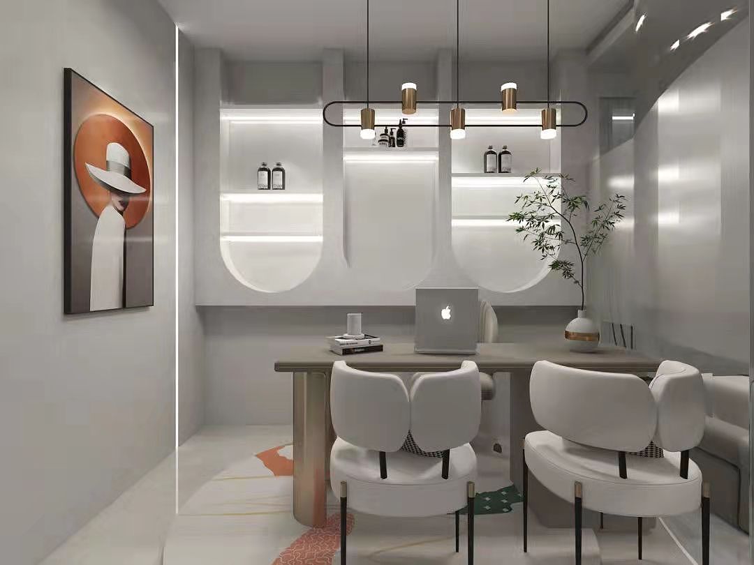 美容院设计 100平简约皮肤管理中心