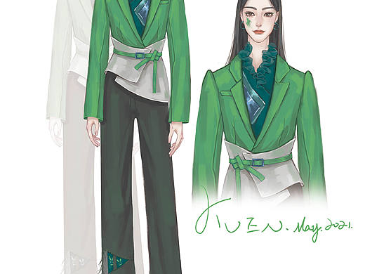 服裝設(shè)計(jì)（個人主頁-ZNTU5MTcwODQ=） - 休閑/流行服飾 - 站酷設(shè)計(jì)師KuenYang原創(chuàng)素材 - 站酷ZCOOL