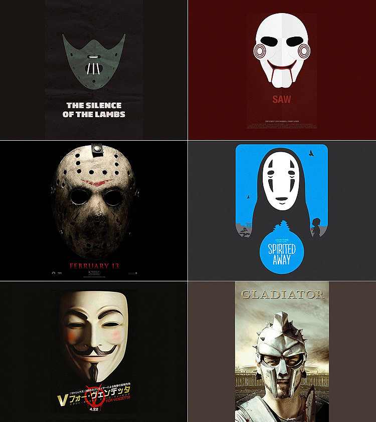 【电影里的面具们】ICON（图ZMTQ0NjY3MzI=） - 图标 - 站酷设计师CMYKER原创素材 - 站酷ZCOOL