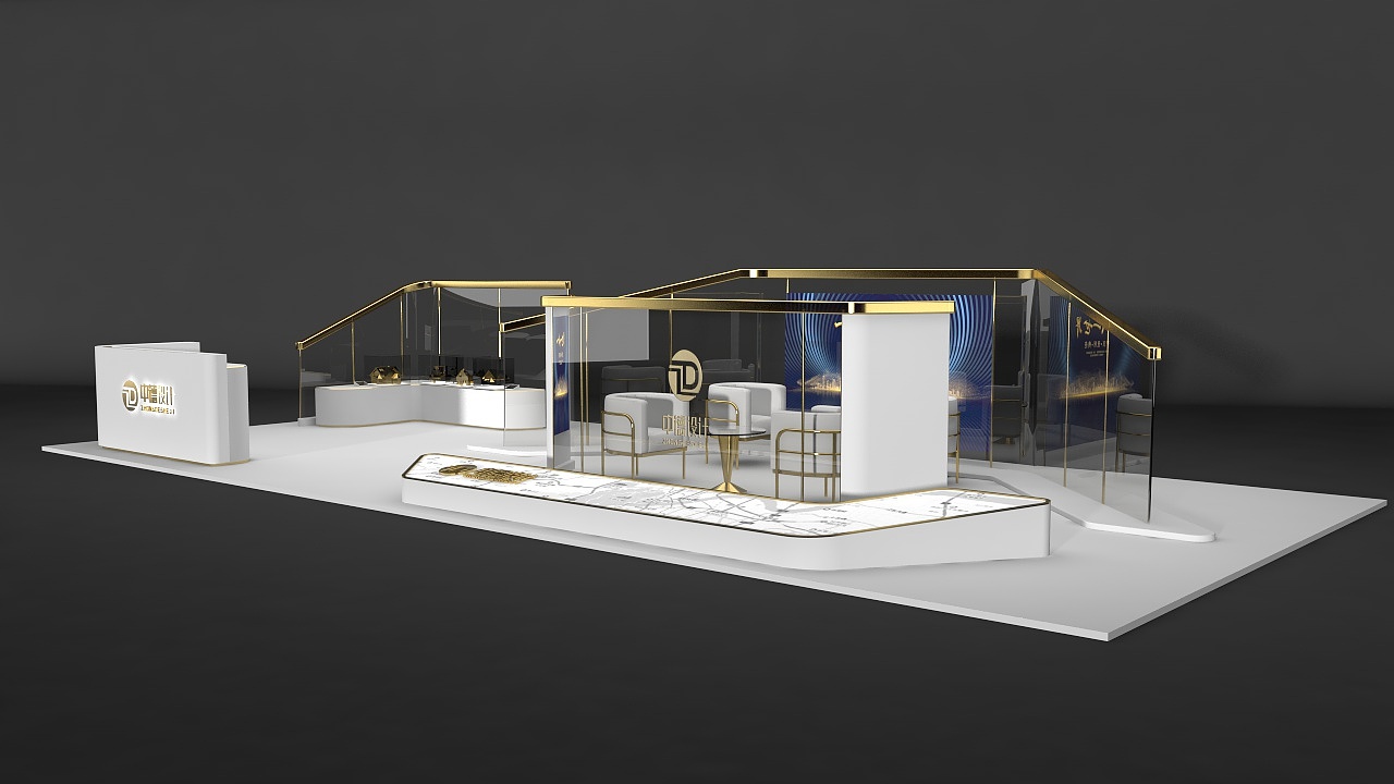 临摹-展厅模型+加入自己的想法