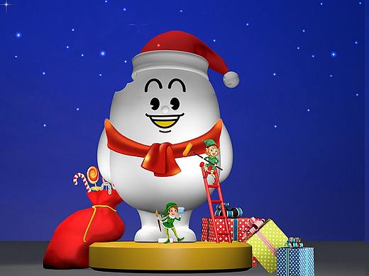 蛋壳宝宝的圣诞变装