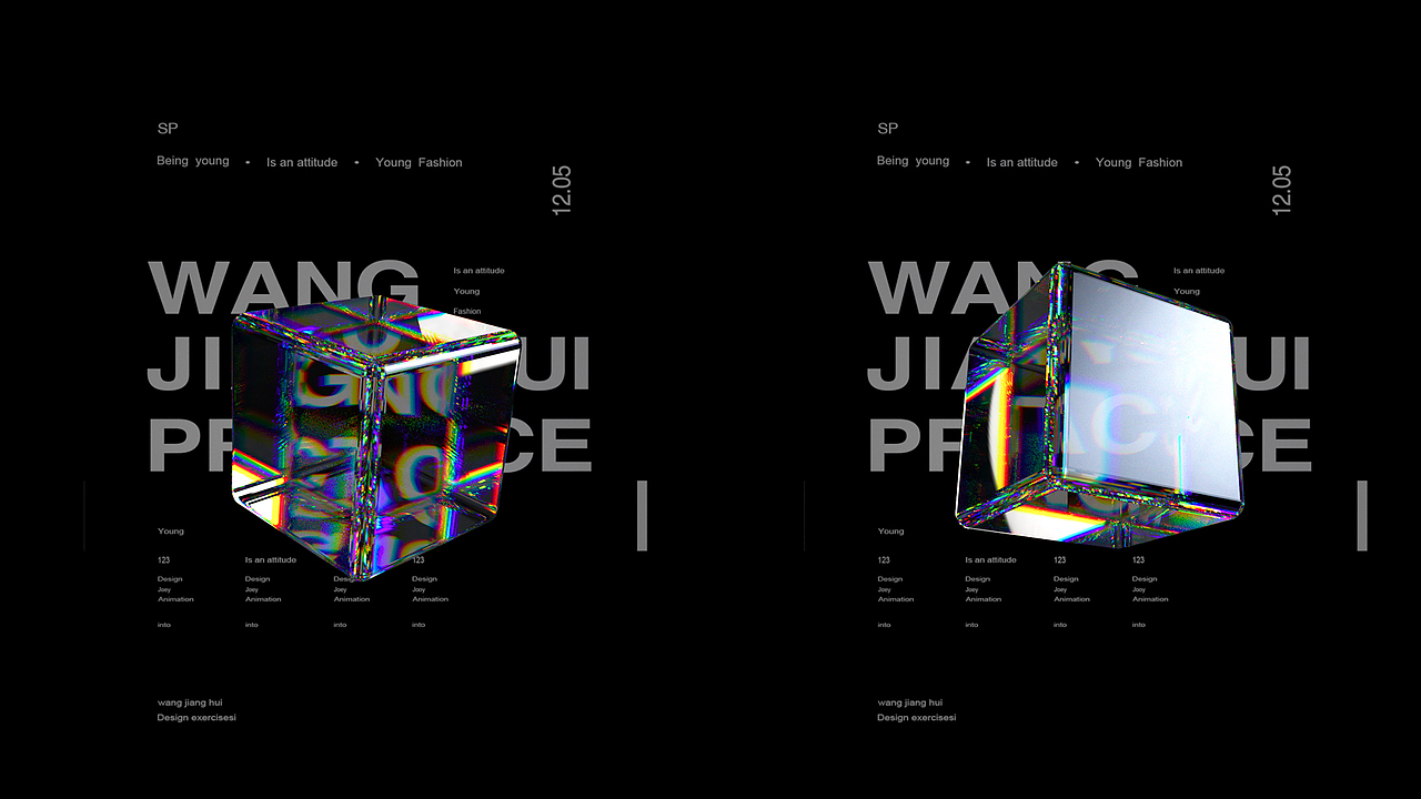 C4D三维平面化学效应动态海报（图ZMjE2NDA3NzEy） - 其他三维 - 站酷设计师并木晴道原创素材 - 站酷ZCOOL