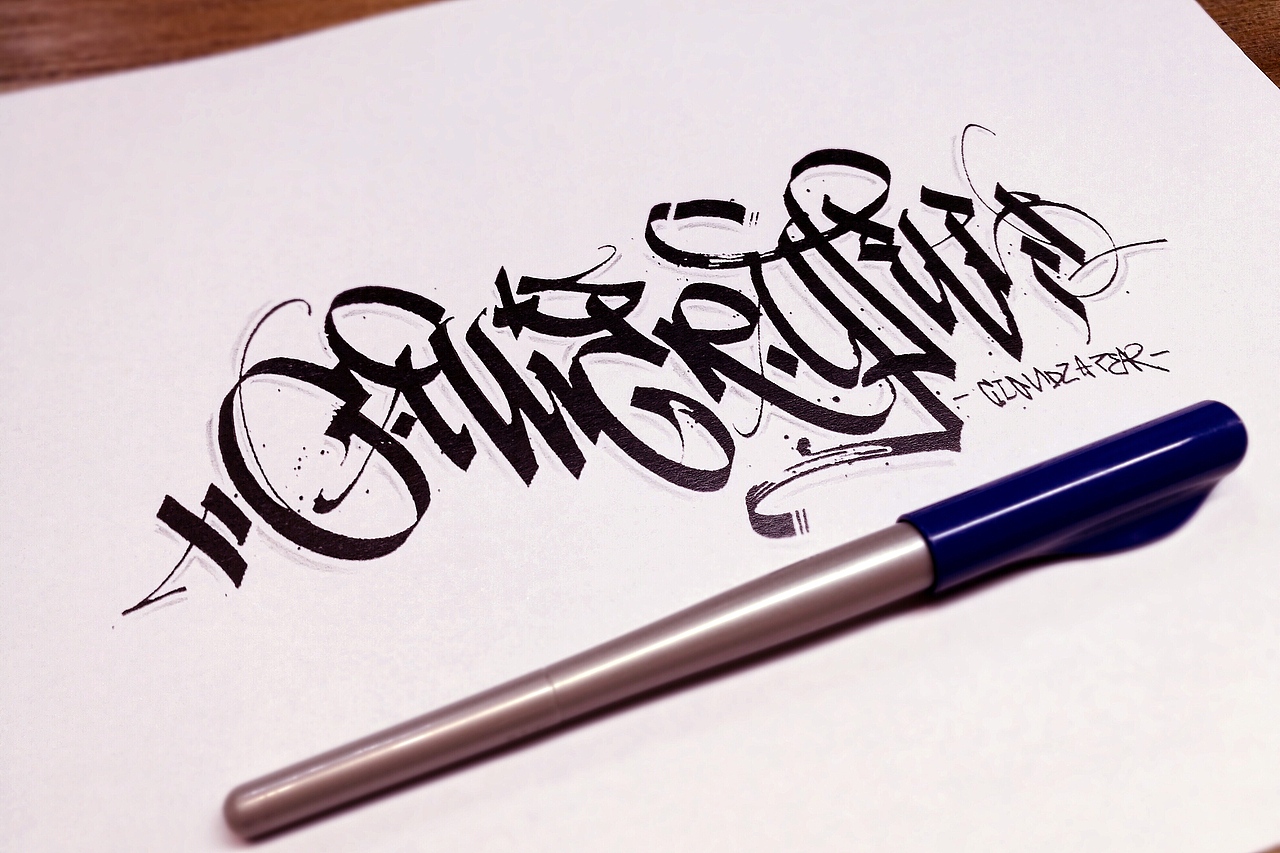 最近的calligraphy字体作品