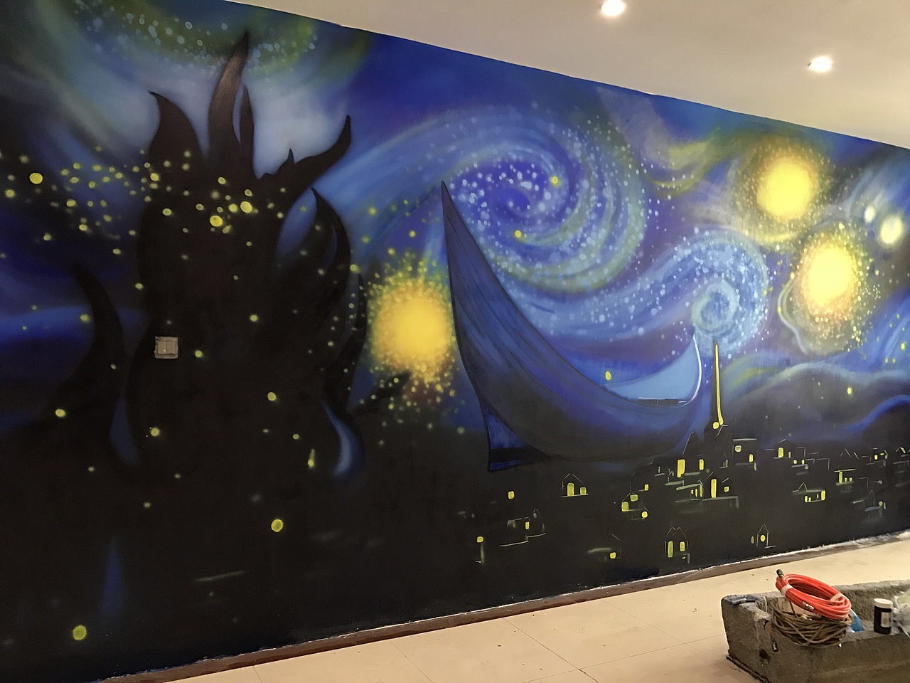 墙绘 伊露港湾大酒店